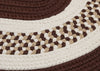 Colonial Mills Flowers Bay FB81 Brown Area Rug Closeup Image