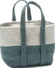 Colonial Mills Farmhouse Square Basket FE29 Teal