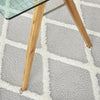 Nourison Feather Soft FEA01 Grey Ivory Area Rug Corner Image