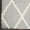 Nourison Feather Soft FEA01 Grey Ivory Area Rug Detail Image
