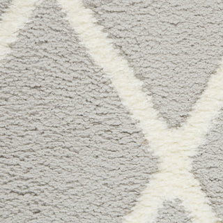 Nourison Feather Soft FEA01 Grey Ivory Area Rug Swatch Image