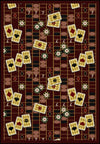 Joy Carpets Games People Play Feeling Lucky Burgundy Area Rug