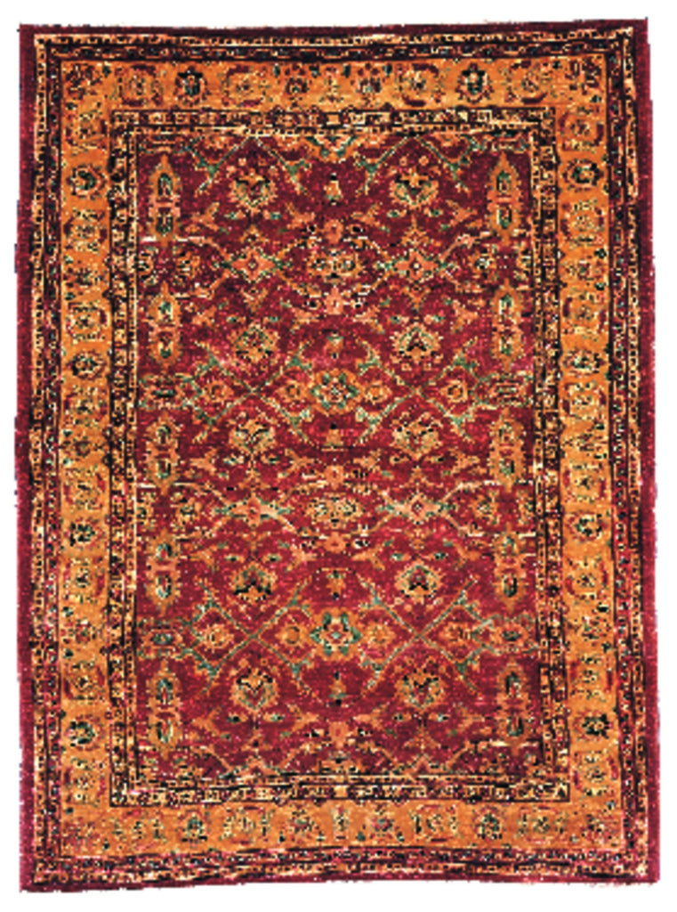 Feizy Alton 0901F Copper/Gold Area Rug Main Image