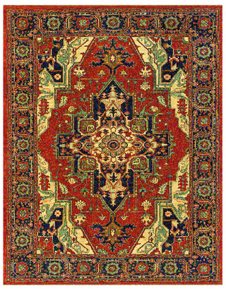 Feizy Alton 0906F Red/Navy Area Rug main image