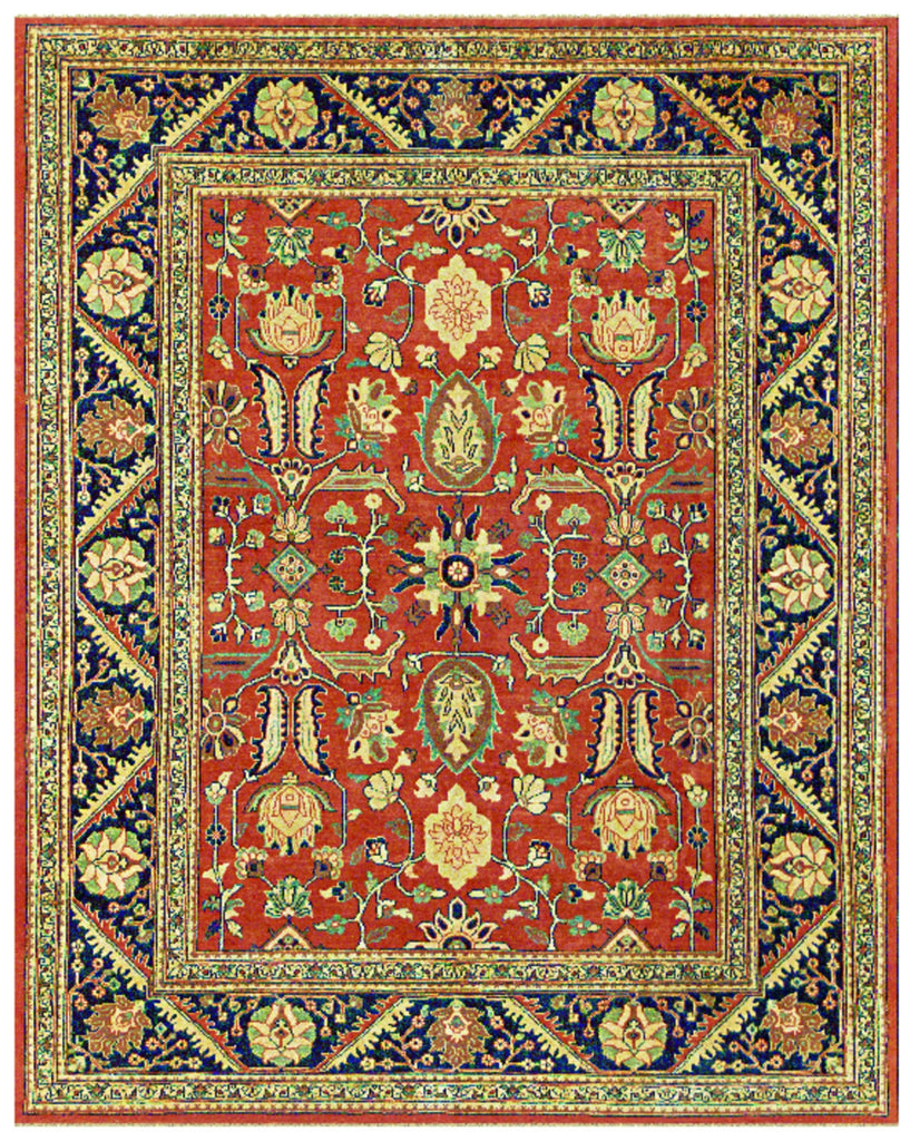 Feizy Alton 0910F Rust/Navy Area Rug main image