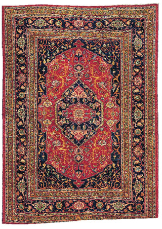 Feizy Alton 0918F Red/Navy Area Rug Main Image
