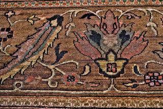 Feizy Hathaway 6122F Brown/Gold/Red Area Rug Detail Image