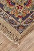 Feizy Benton 6327F Ivory/Orange/Gray Area Rug Corner Image