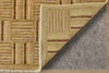 Feizy Wheaton 9632F Multi Area Rug Corner Image with Rug Pad