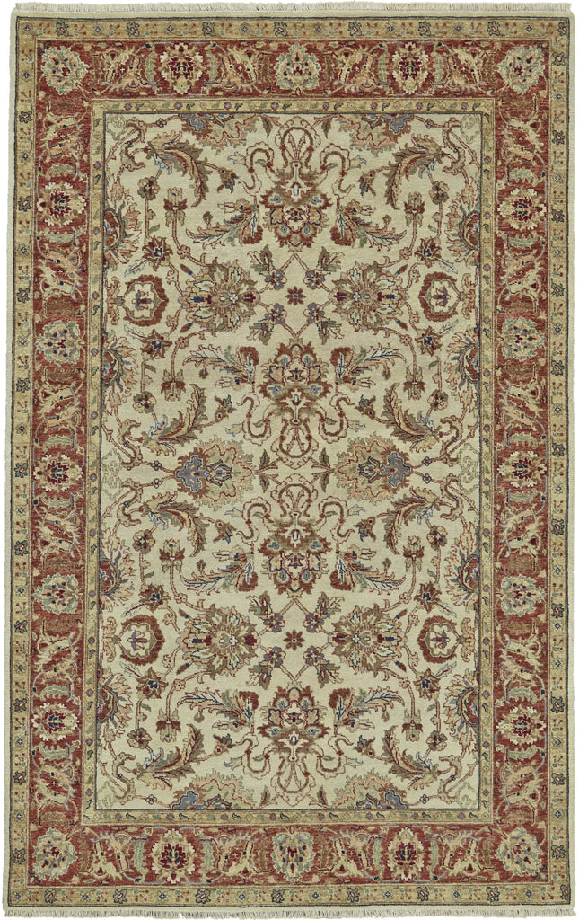 Feizy Faulkner 6000F Ivory/Tan/Red Area Rug main image