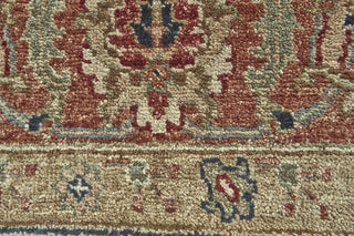 Feizy Faulkner 6000F Ivory/Tan/Red Area Rug Detail Image