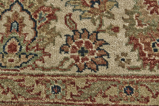 Feizy Faulkner 6002F Red/Tan/Taupe Area Rug Detail Image