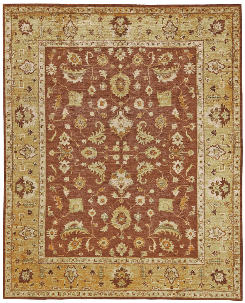 Feizy Adolphus 0921F Red/Gold/Ivory Area Rug main image