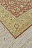 Feizy Adolphus 0921F Red/Gold/Ivory Area Rug Corner Image