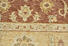 Feizy Adolphus 0921F Red/Gold/Ivory Area Rug Detail Image