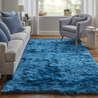 Feizy Indochine 4550F Blue Area Rug Lifestyle Image Feature