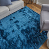 Feizy Indochine 4550F Blue Area Rug Lifestyle Image Feature