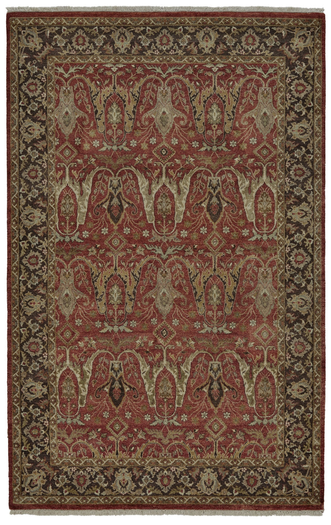 Feizy Bandu 6050F Red/Brown/Ivory Area Rug main image