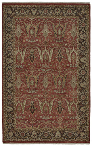 Feizy Bandu 6050F Red/Brown/Ivory Area Rug main image