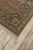 Feizy Bandu 6050F Red/Brown/Ivory Area Rug Corner Image