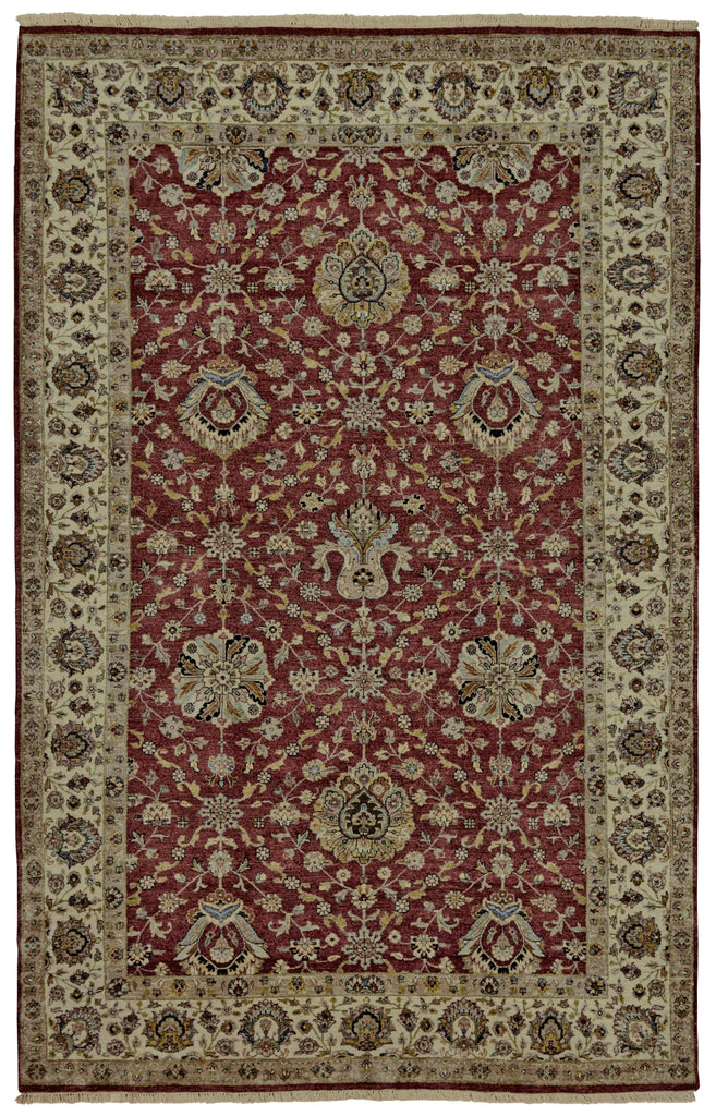 Feizy Bandu 6057F Red/Ivory/Tan Area Rug main image