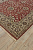 Feizy Bandu 6057F Red/Ivory/Tan Area Rug Corner Image
