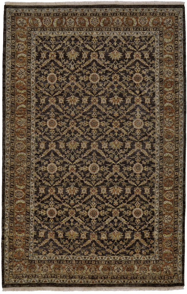 Feizy Bandu 6059F Brown/Red/Ivory Area Rug main image