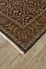 Feizy Bandu 6059F Brown/Red/Ivory Area Rug Corner Image