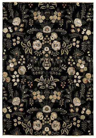 Feizy Mata Hari 9500F Black/White/Red Area Rug main image