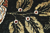Feizy Mata Hari 9500F Black/White/Red Area Rug Detail Image