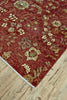 Feizy Mata Hari 9501F Red/Green/Ivory Area Rug Corner Image