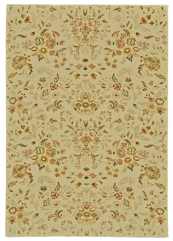 Feizy Mata Hari 9502F Ivory/Orange/Green Area Rug main image