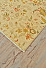 Feizy Mata Hari 9502F Ivory/Orange/Green Area Rug Corner Image