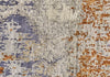 Havila Fine Rugs Hale R1044 Silver/Orange/Blue Area Rug Detail Image
