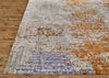 Havila Fine Rugs Hale R1044 Silver/Orange/Blue Area Rug Perspective Image