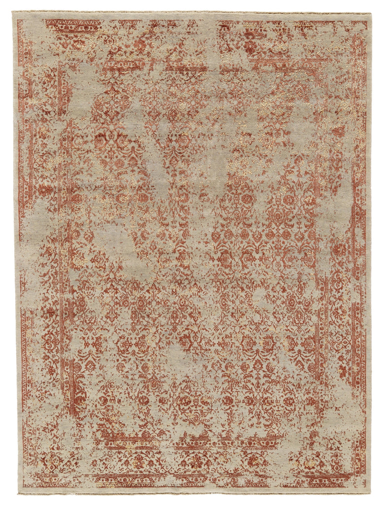 Feizy Doshi 6034L Red/Orange/Ivory Area Rug main image