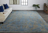 Feizy Doshi 6036L Blue/Tan Area Rug Lifestyle Image Feature
