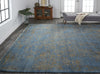 Feizy Doshi 6036L Blue/Tan Area Rug Lifestyle Image Feature