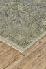 Feizy Doshi 6038L Gray/Ivory/Silver Area Rug Corner Image