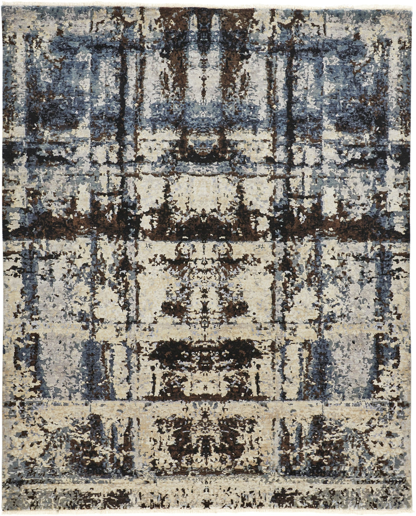 Feizy Doshi 6064L Silver/Blue/Brown Area Rug main image