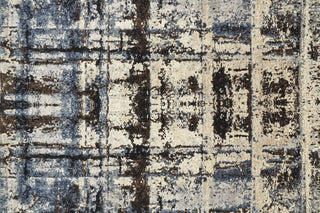 Feizy Doshi 6064L Silver/Blue/Brown Area Rug Pattern Image