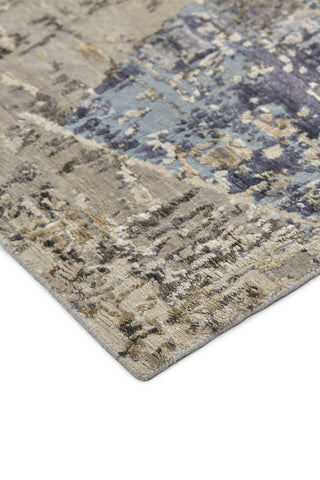 Havila Fine Rugs Adore R1016 Tan/Brown/Blue Area Rug Corner Image