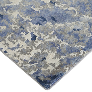Havila Fine Rugs Adore R1027 Blue/Ivory Area Rug Corner Image
