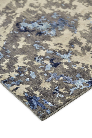 Havila Fine Rugs Adore R1029 Brown/Blue/Taupe Area Rug Corner Image
