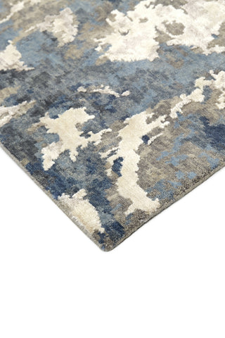 Havila Fine Rugs Adore R1065 Silver/Blue/Gray Area Rug Corner Image