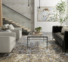 Feizy Lor 6000L Taupe/Ivory/Blue Area Rug Lifestyle Image Feature