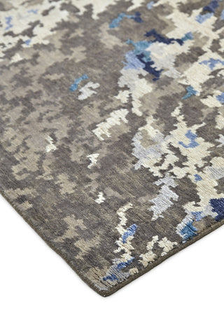 Feizy Lor 6000L Taupe/Ivory/Blue Area Rug Corner Image