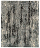 Feizy Lor 6007L Gray/Black/Blue Area Rug main image