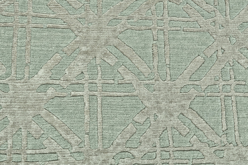 Feizy Bamboo Lattice 7054F Light Blue/Beige Area Rug Lifestyle Image Feature