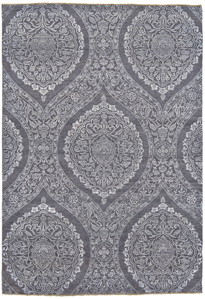 Feizy Amalfi 7075F Taupe/Silver Area Rug main image